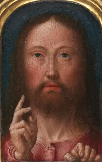David Gheeraert Gallery: Christ Blessing, ca. 1500-1505. Creator: Gerard David