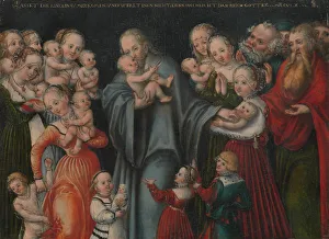 Christ Blessing the Children, ca. 1545-50. Creator: Lucas Cranach the Younger Christ Blessing the Children, ca. 1545-50. Creator: Lucas Cranach the Younger