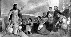 Pictures Prints: Christ Blessing Little Children, 1898. Creator: Unknown