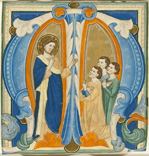 Letter M Prints: Christ Blessing Three Young Men