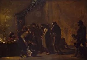 Leonaert Bramer Prints: Christ Before Caiaphas, 1640-1645. Creator: Leonard Bramer