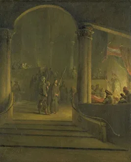 Sanhedrin Prints: Christ before Caiaphas, 1700-1727. Creator: Aert de Gelder