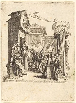 Christ before Caiaphas, c. 1624 / 1625. Creator: Jacques Callot