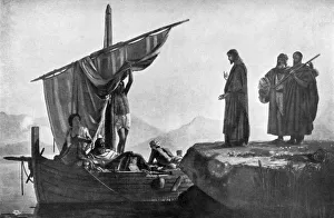 Christ calling the Apostles James and John, 1926.Artist: Edward Armitage Christ calling the Apostles James and John, 1926.Artist: Edward Armitage