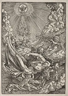 Christ Carried to Heaven by Angels, c. 1515-1517. Creator: Hans Baldung (German, 1484 / 85-1545)