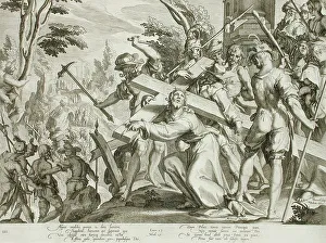 Centurion Prints: Christ Carrying the Cross, 1607. Creator: Willem van Swanenburg