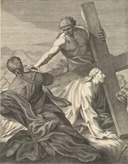 Maratti Carlo Collection: Christ Carrying the Cross, 1680-1719. Creator: Benoit Thiboust