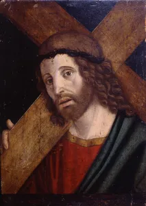 Galleria Nazionale Prints: Christ carrying the Cross, c. 1500. Artist: Mazzola, Filippo (1460-1505)