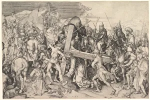 Christ Carrying the Cross, ca. 1475-80. Creator: Martin Schongauer Christ Carrying the Cross, ca. 1475-80. Creator: Martin Schongauer
