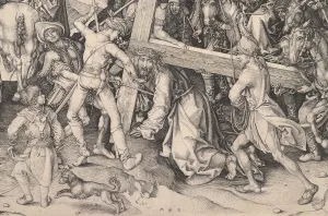 Crown Of Thorns Collection: Christ Carrying the Cross, ca. 1475-80. Creator: Martin Schongauer