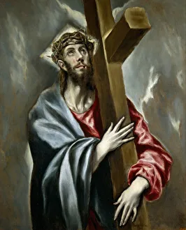 Tizian Prints: Christ Carrying the Cross, ca 1602. Artist: El Greco, Dominico (1541-1614)