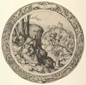 Christ Carrying the Cross, from the Circular Passion, 1509. Creator: Lucas van Leyden
