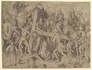 Schongauer Collection: Christ Carrying the Cross (copy), 15th century. Creator: Wolf Huber