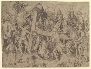 Christ Carrying the Cross (copy), 15th century. Creator: Wolf Huber Christ Carrying the Cross (copy), 15th century. Creator: Wolf Huber