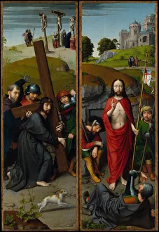 Gerard Gallery: Christ Carrying the Cross, with the Crucifixion; The Resurrection, with the Pilgrims