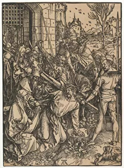 Alberto Durero Gallery: Christ Carrying the Cross, from The Large Passion, ca. 1498. Creator: Albrecht Durer
