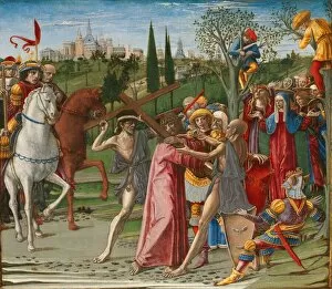 Giovanni Gallery: Christ Carrying the Cross, probably 1491. Creator: Benvenuto di Giovanni