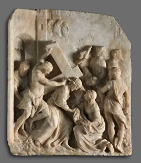 Christ Carrying the Cross with Saints Simon and Veronica, c. 1545. Creator: Jacques Dubroeucq