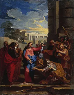 Canvasmaterial Prints: Christ and the centurion, sketch for the painting formerly in the nave of the Carthusian