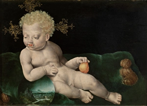 Chaise Longue Prints: The Christ-Child, c1510-1540. Creator: Joos van Cleve