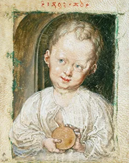 Celestial Sphere Prints: The Christ child holding the orb, 1493. Creator: Dürer, Albrecht (1471-1528)