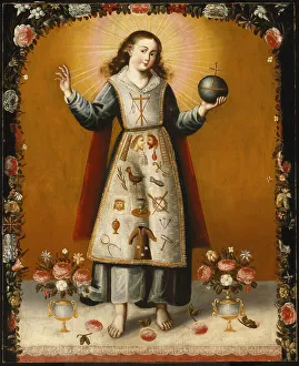 Christ Childhood Prints: Christ Child with Passion Symbols, Second Half of the 17th cen Artist: Anonymous