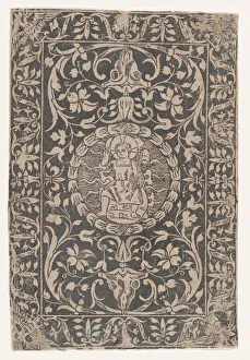 Ornamentation Prints: Christ as a child, seated, right hand raised in gesture of blessing