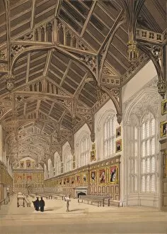 Christ Church College Collection: Christ Church Hall Oxford, 1845