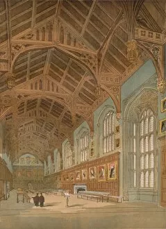Dining Hall Gallery: Christ Church Hall, Oxford, c1845, (1864)