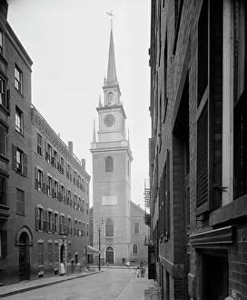 Christ Church Prints: Christ Church (Old North), Boston, Mass. c.between 1910 and 1920. Creator: Unknown