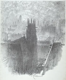 Christ Church, St. Louis, 1919. Creator: Joseph Pennell