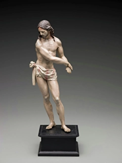 Polychrome Prints: Christ at the Column, second half of 18th century. Creator: Caspicara