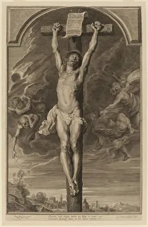 Paul Ponce Prints: Christ on the Cross, 1631. Creator: Paulus Pontius