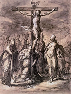 Christ on the Cross, 17th century. Artist: Hermann Weyer