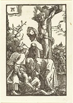 Raising Prints: Christ on the Cross, c. 1513. Creator: Albrecht Altdorfer