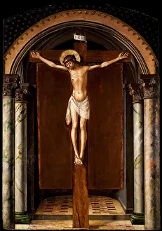 Golgotha Hill Prints: Christ on the cross, c1493-1498. Creator: Berruguete, Pedro (1450-1503)