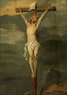 Dyke Sir Anthony Van Prints: Christ on the Cross, c1627. Creator: Anthony van Dyck