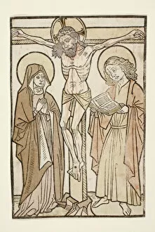 Christ on the Cross Between Mary and Saint John, 1460/70. Creator: Unknown