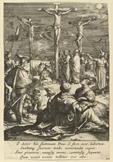 Goltzius Hendrik Gallery: Christ on the Cross, from The Passion of Christ, mid 17th century