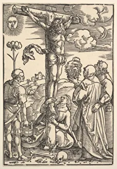 Sponge Prints: Christ on the Cross with the Virgin and Saints Longinus, Mary Magdalen and John, 1505