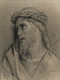 Gustave 1832 1883 Prints: Christ with the crown of thorns