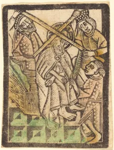 Christ Crowned with Thorns, 1470/1480. Creator: Workshop of the Master of the Aachen Christ Crowned with Thorns, 1470/1480. Creator: Workshop of the Master of the Aachen