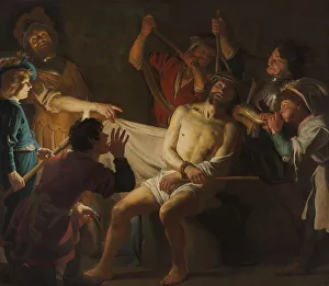 Ridicule Prints: Christ Crowned with Thorns, c.1622. Creator: Gerrit van Honthorst