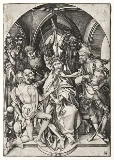 Martin Schongauer German Prints: Christ Crowned with Thorns. Creator: Martin Schongauer (German, c. 1450-1491)