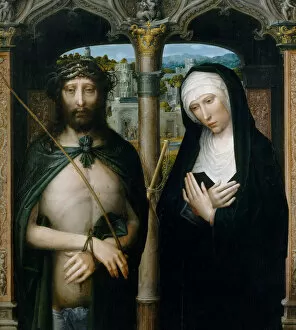 Adriaen Isenbrandt Gallery: Christ Crowned with Thorns (Ecce Homo), and the Mourning Virgin, ca. 1530-40. Creator