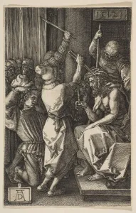 Ridicule Prints: Christ Crowned with Thorns, from the Engraved Passion, 1512. Creator: Albrecht Durer