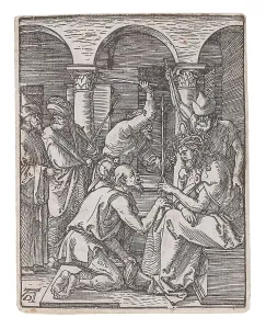 Flagellation Prints: Christ Crowned with Thorns, from the series The Small Passion, ca 1509-1511