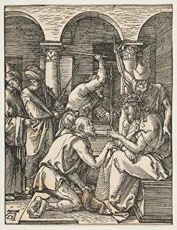 Ridicule Prints: Christ Crowned with Thorns, from The Small Passion, ca. 1509. Creator: Albrecht Durer