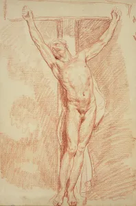 Greuse Jean Baptiste Prints: Christ Crucified, c1765. Creator: Jean-Baptiste Greuze