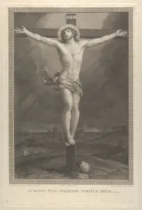 Crown Of Thorns Collection: Christ crucified on the cross, a skull at the base, ca. 1770-1803